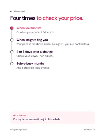 Book 2, page 6: Four times to check your price.